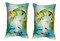 Pair of Betsy Drake Betsy’s Sea Turtle Small Outdoor/Indoor Pillows 8 X 14